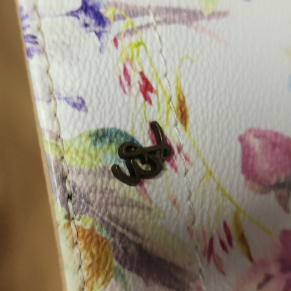 Elliott lucca limited edition floral hand bag tote with zipper top - Picture 5 of 17